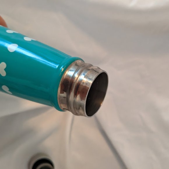 Sip by S'well Teal Bottle with White Hearts - Picture 3 of 7